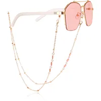 Fashion Flower Colorful Oil Female Mask Eyeglasses Chain sku image 5