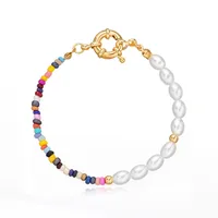 Fashion Geometric Imitation Pearl Beaded Bracelets main image 2