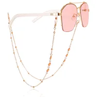 Fashion Flower Colorful Oil Female Mask Eyeglasses Chain sku image 3