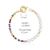 Fashion Geometric Imitation Pearl Beaded Bracelets main image 5