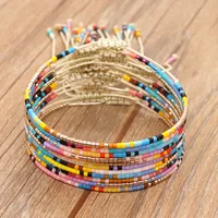 Ethnic Style Simple Style Colorful Seed Bead Knitting Women's Bracelets main image 2