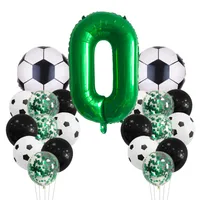 Birthday Number Football Aluminum Film Party Balloon sku image 6