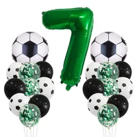 Birthday Number Football Aluminum Film Party Balloon sku image 4