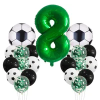 Birthday Number Football Aluminum Film Party Balloon sku image 10