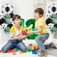Birthday Number Football Aluminum Film Party Balloon main image 3