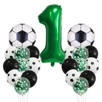 Birthday Number Football Aluminum Film Party Balloon sku image 1
