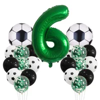 Birthday Number Football Aluminum Film Party Balloon sku image 9