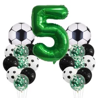 Birthday Number Football Aluminum Film Party Balloon sku image 8