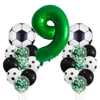 Birthday Number Football Aluminum Film Party Balloon sku image 5