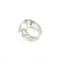 Casual Solid Color Plastic Resin Rings main image 2