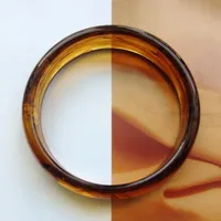 Fashion Solid Color Arylic Bangle sku image 2