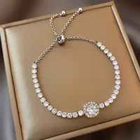 Fashion Round Butterfly Alloy Plating Inlay Zircon Women's Bracelets sku image 4