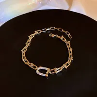 Fashion Round Butterfly Alloy Plating Inlay Zircon Women's Bracelets sku image 10