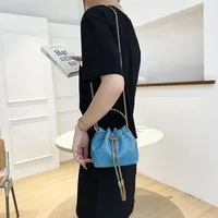 Women's Small Pu Leather Fashion Bucket Bag sku image 3