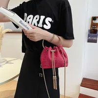 Women's Small Pu Leather Fashion Bucket Bag sku image 5