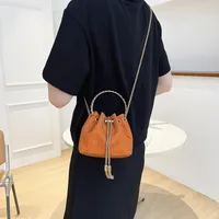 Women's Small Pu Leather Fashion Bucket Bag sku image 2