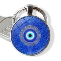 Fashion Devil's Eye Alloy Glass Keychain main image 2