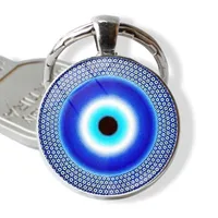 Fashion Devil's Eye Alloy Glass Keychain main image 3