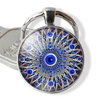 Fashion Devil's Eye Alloy Glass Keychain sku image 6