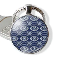 Fashion Devil's Eye Alloy Glass Keychain sku image 5