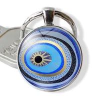 Fashion Devil's Eye Alloy Glass Keychain sku image 12