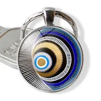 Fashion Devil's Eye Alloy Glass Keychain sku image 9