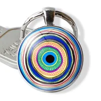 Fashion Devil's Eye Alloy Glass Keychain sku image 7