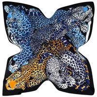Women's Fashion Animal Satin Crochet Lace Silk Scarves main image 3