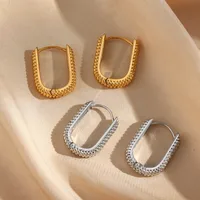 Fashion Geometric Plating 304 Stainless Steel 18K Gold Plated Earrings main image 1