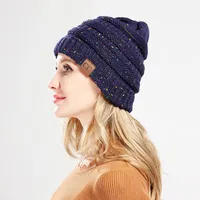 Women's Fashion Geometric Crimping Wool Cap main image 1