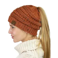 Women's Fashion Geometric Crimping Wool Cap main image 4