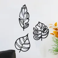 Fashion Leaves Plastic Wall Sticker main image 2