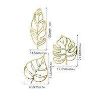 Fashion Leaves Plastic Wall Sticker sku image 1