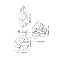 Fashion Leaves Plastic Wall Sticker sku image 2