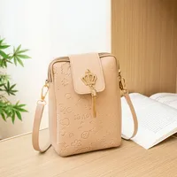 Women's Small Pu Leather Cute Phone Wallet sku image 1