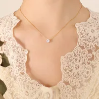 Fashion Geometric Titanium Steel Plating Necklace main image 3