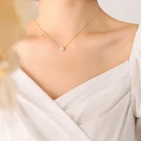 Fashion Geometric Titanium Steel Plating Necklace sku image 2