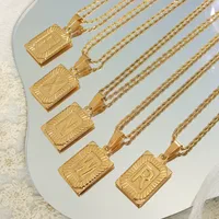 Wholesale Jewelry Simple Style Letter 304 Stainless Steel 18K Gold Plated Plating Choker main image 2