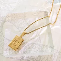 Wholesale Jewelry Simple Style Letter 304 Stainless Steel 18K Gold Plated Plating Choker sku image 14