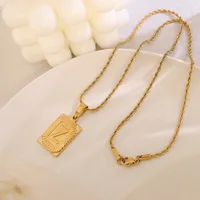 Wholesale Jewelry Simple Style Letter 304 Stainless Steel 18K Gold Plated Plating Choker sku image 24
