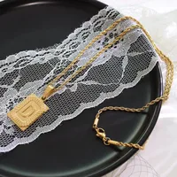 Wholesale Jewelry Simple Style Letter 304 Stainless Steel 18K Gold Plated Plating Choker sku image 4