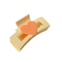 Sweet Heart Shape Bow Knot Plastic Resin Hair Claws main image 5