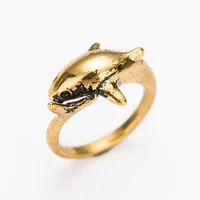 Cool Style Shark Metal Plating Unisex Open Ring main image 2