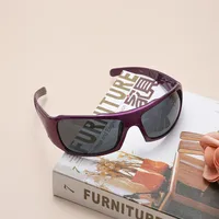 Unisex Sports Solid Color Resin Square Sunglasses main image 2