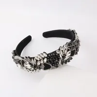 Baroque Style Flower Rhinestone Inlay Hair Band main image 4