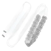 Wild Ribbon Bridal Belt Rhinestone Hand-sewn Girdle Wedding Dress Accessories Jewelry sku image 3