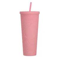 Double-layer Plastic Straw Cup Large Capacity Creative 710ml Cup Portable Cup sku image 9