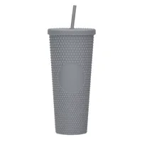 Double-layer Plastic Straw Cup Large Capacity Creative 710ml Cup Portable Cup sku image 7