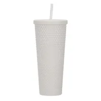 Double-layer Plastic Straw Cup Large Capacity Creative 710ml Cup Portable Cup sku image 1