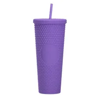 Double-layer Plastic Straw Cup Large Capacity Creative 710ml Cup Portable Cup sku image 3